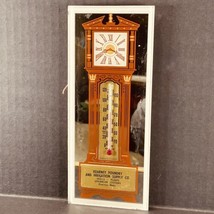 Advertising Thermometer Sign Grandfather Clock Mirror Kearney NE Foundry VTG 8in - £27.21 GBP