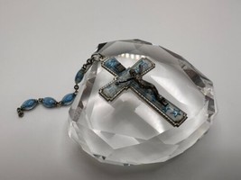 Vintage Lourdes Rosary Cross And Parts 5.7cm - £31.54 GBP