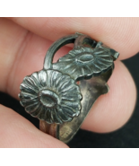 Beautiful Vintage Silver Flower TH Marthinsen EPNS Norway Sz 8 - $24.99