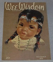 Wee Wisdom November 1952 Children's Magazine Thanksgiving - £4.80 GBP