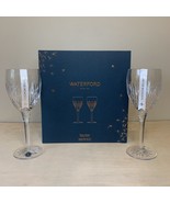 Waterford Crystal Winter Wonders Wine Glasses Set 2 Midnight Frost 10596... - £78.63 GBP