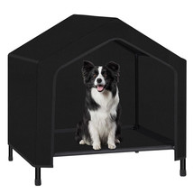 Elevated Dog House,Portable Raised Dog Tent Bed with Removable Canopy Sh... - £50.35 GBP