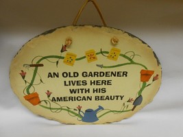Rare Vintage Unique hand-crafted Slate products by Plain Jane Old Gardener Lives - $17.59