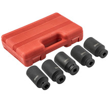12 Point 1/2&quot; Drive Deep Impact Sockets Hub Wheel Spindle Axle Nut Tool Kit - £137.56 GBP