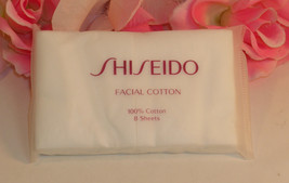 New Shiseido Facial Cotton 100% Cotton 8 sheets Per Packege - $2.96