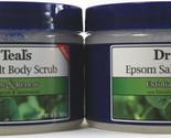 2 Dr. Teals Pure Epsom Salt Eucalyptus Spearmint Exfoliate Body Scrub US... - £25.96 GBP