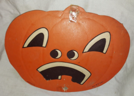 H E Luhrs, Beistle, Halloween Jack O Lantern/Pumpkin, vintage &#39;50s! - £33.73 GBP