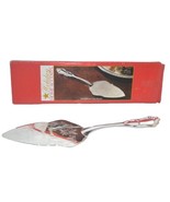 Silverplated Pie Cake Dessert Server Seasons Greetings Christmas Holiday... - $20.50 CAD