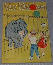 Wee Wisdom July 1954 Children's Magazine Circus - £4.78 GBP