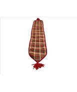 Melrose Plaid Table Runner w/Tassels 13x79 inches - $19.79