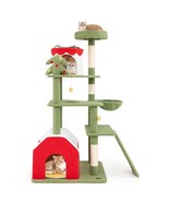 61&quot; Christmas Cat Tree with Sisal Scratching Posts and 2 Condos - $2,295.97 MXN