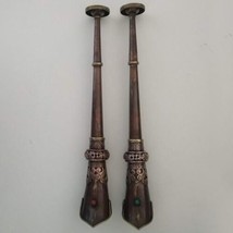 Tibetan Buddhist Ceremonial Artistic Trumpet Pair 13.5&quot; - Nepal - $189.99