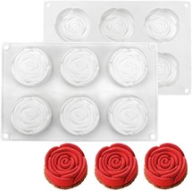 Flower Silicone Cake Ice Cream Chocolate Mold Soap, Flower K_10.72 X6.8 X1 Inch - $44.93