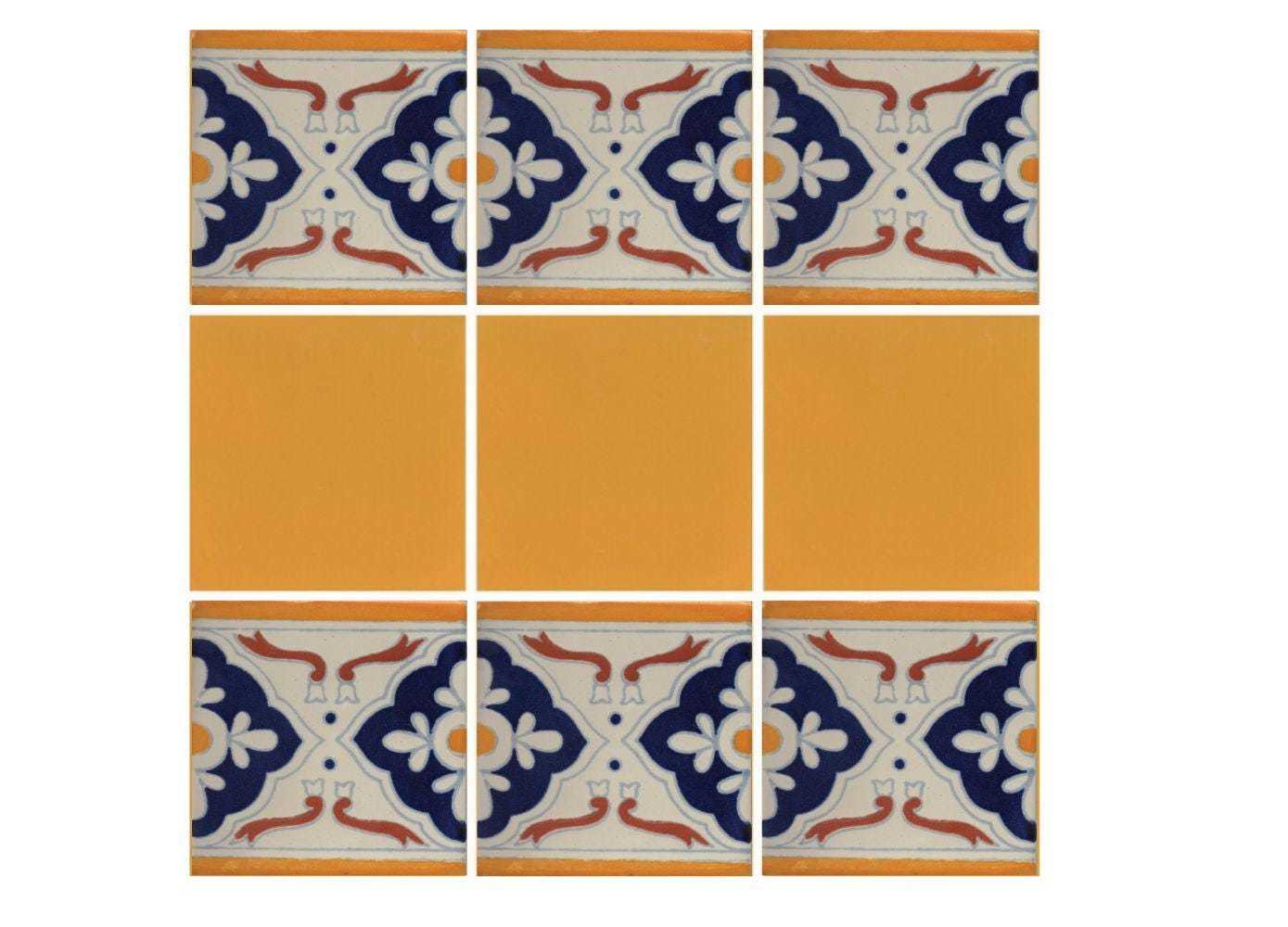 Mexican Talavera Ceramic Tiles Border Handcrafted - Guadalajara1 - (you ... - $199.00