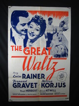 GREAT WALTZ-1962-ONE SHEET-LUISE RAINER-BIOGRAPHY-MUSIC-VIENNA AUSTRIA F... - £73.87 GBP