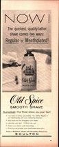 Vtg 1958 Old Spice Shaving Cream The Finest Shave You Ever Had ad nostalgic a6 - £17.70 GBP