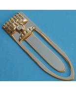 Superb gold plated Menorah Bookmark from Israel Judaica oldest symbol of Judaism - $12.60
