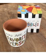 Cuppa Doodles Small Planter / “You Are My Favorite Person” 3.5” Dia X 3.... - €10,67 EUR