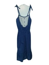 Vintage Blue and White Stripe Sundress with Spaghetti Straps NEW with tags - £27.68 GBP