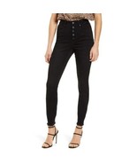 PTCL High Waist Raw Hem Skinny Jeans in Black-Size 29 - $54.86 CAD
