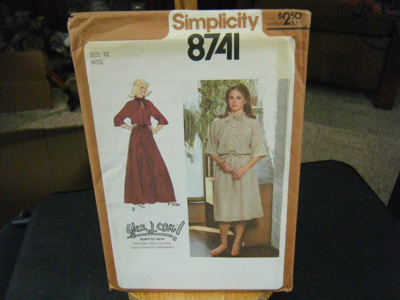 Primary image for Simplicity 8741 Misses Pullover Dress in 2 Lengths Pattern - Size 12 Bust 34