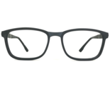 Flexon Eyeglasses Frames E1114 001 Matte Black Gray Square Full Rim 53-1... - $84.13