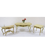 Dollhouse Block House Dining Table, Demilune Table and Square Side Table - $117.81