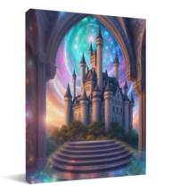 NEW! Ready To Hang Wall Art A Magical Castle Multiple Sizes Available!  - £17.68 GBP+