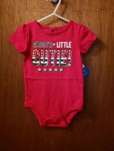Celebrate! Patriotic Red &quot;Daddy&#39;s Little Cutie&quot; Infant One Piece - $11.43