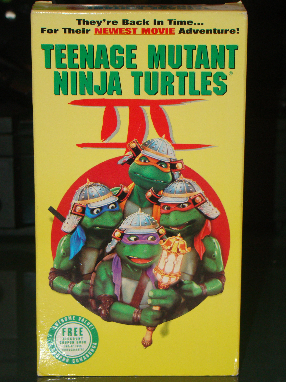 (VHS) TEENAGE MUTANT NINJA TURTLES III  - $10.00