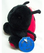 MJC Cushy Critters CUTE LADYBUG 4&quot; Plush STUFFED ANIMAL Hang Toy 1994 NEW - $282.14 MXN