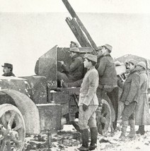 Soixante Quinze Gun That Shot Down Zeppelin L77 WW1 Print 1917 Artillery... - £23.42 GBP