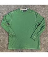 R &amp; R Casual Shirt Men (XL) X-Large Green Long Sleeve Tee Cotton Heavy S... - €14,58 EUR