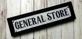 General Store - Mini Wood Sign Shelf Sitter, Burlap - £6.13 GBP