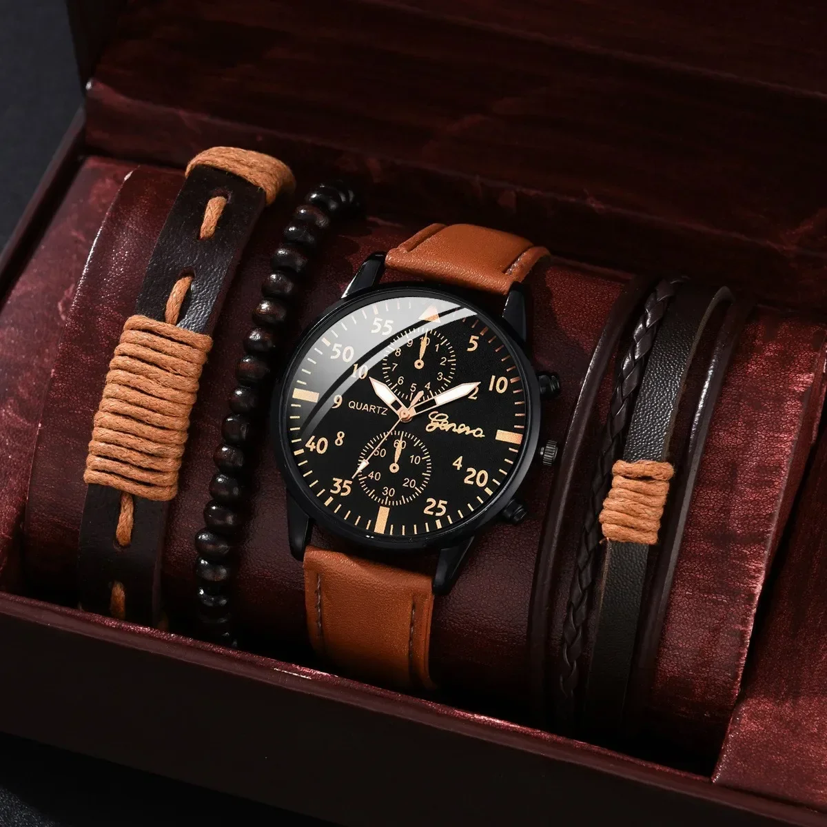 Watch for Men Luxury Men Watches Set Men Wristwatch Clock Reloj Hombre R... - $15.70
