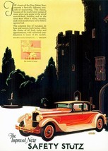 1927 Stutz - The Improved New Safety Stutz - Promotional Advertising Poster - £26.37 GBP