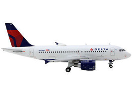 Airbus A319 Commercial Aircraft Delta Air Lines White w Blue Red Tail 1/400 Diec - £42.91 GBP
