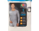 Fruit of the Loom Men&#39;s Waffle Thermal Crew Top Natural White Size Mediu... - £5.48 GBP