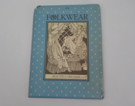 Folkwear Pattern #224 Beautiful Dreamer Misses Sewing Pattern Sz 6-20 Uncut 1983 - $14.99