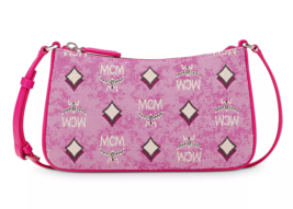 MCM Aren Vintage Monogram Jacquard Mini Shoulder Bag Crossbody ~NWT~ Pink - £330.97 GBP