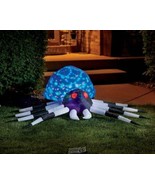 5&#39; Inflatable Halloween Spider with LED Swirl Lights Outdoor Decoration - £41.07 GBP