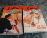 Harlequin Temptation Susan Worth lot of 2 Contemporary Romance Paperbacks - £3.12 GBP