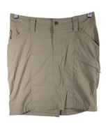 Duluth Cargo Hiking Skirt Skort Beige Womens Size 6 Stretch Flex Dry On ... - $35.64