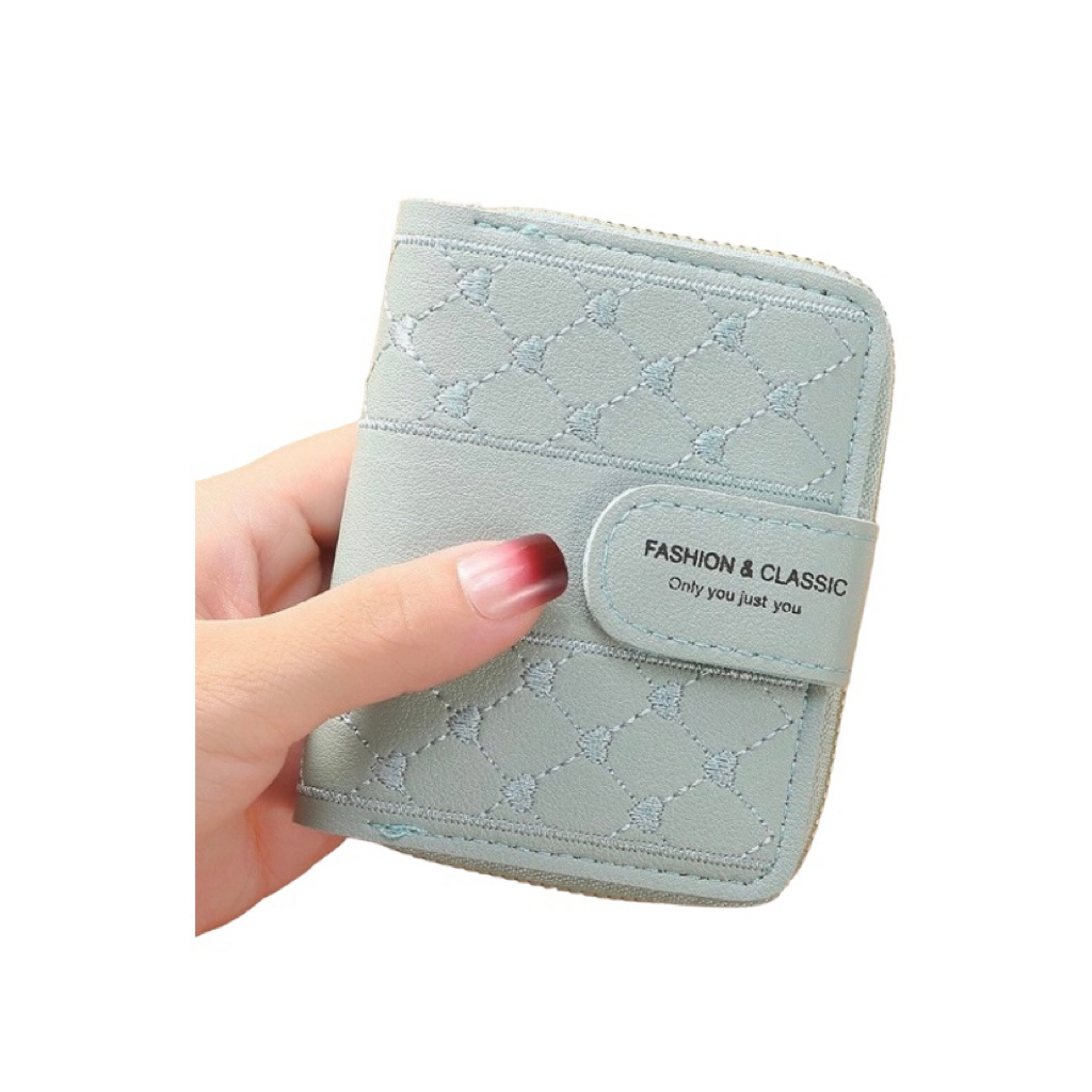 Wallet for Women,Bifold Snap Closure Short Wallet,Credit Card Holder Coi... - $11.99