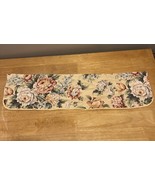 Ralph Lauren Brooke Yellow Floral Lined Valance Cotton 34x9” - €17,02 EUR