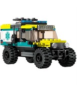 4x4 Off-Road Ambulance Rescue with Cool Off-Road Vehicle and 3 Minfigures - $51.99