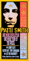 PATTI SMITH Europe Handbill Mark Arminski Limited Edtion - £10.19 GBP