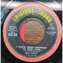 Bent Forcep I Know What Happened to Baby Jane 45 Soul Popcorn Original Sound - £13.51 GBP