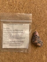 Leopardskin Jasper 1.5&quot;  Tumbled Palm Stone. Beautiful healing stone. - £3.53 GBP