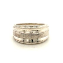 Vintage Signed RLM Robert Lee Morris Sterling Modern Designer Band Ring sz 8 1/2 - £51.43 GBP